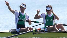 Irish rowers head for Fours’ Head of the River on the Thames