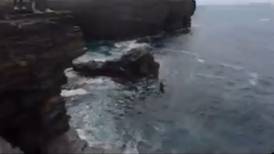 Concerns raised over video of teens jumping from high sea cliff