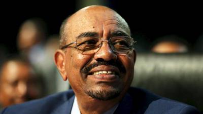 Sudanese president Omar al-Bashir arrives in Khartoum