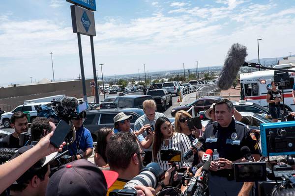 El Paso shooting: eyewitnesses hear ‘balloons popping’ and then see shooter