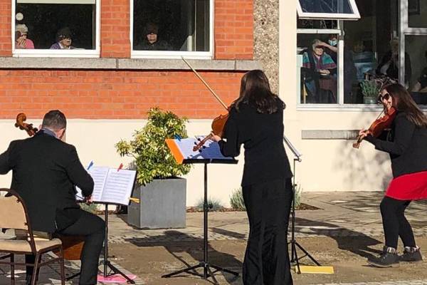 Music ensemble gifts ‘huge ray of sunshine’ to nursing home residents