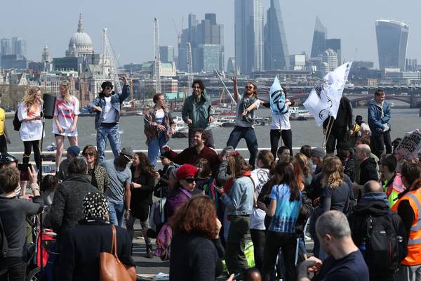 London climate protests block traffic in heart of the city