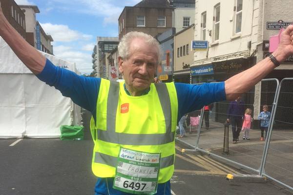 Phonsie Clifford (86) takes Great Limerick Run in stride