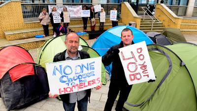 Homeless men vow to continue Bray council protest