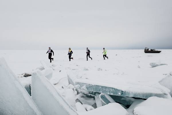 Running an ice marathon across a Siberian lake