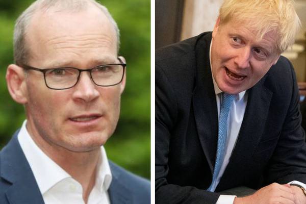 Johnson putting UK on ‘collision course’ with Ireland and EU – Coveney