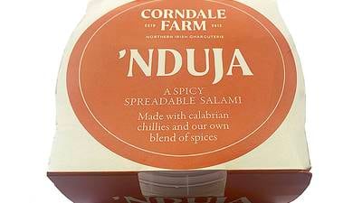 Spreadable, spicy salami that’s made from free-range Derry pork