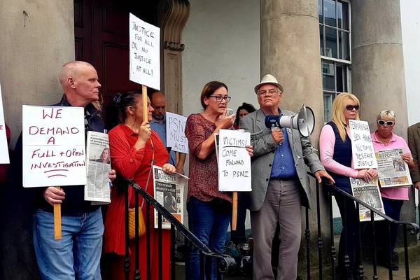 Protesters call for action on claims of child sex abuse in Fermanagh
