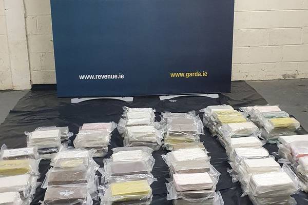 Cocaine valued at €12m found in Cork in one of Republic’s biggest recent drug seizures