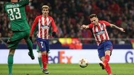 Saul Niguez double puts Atletico Madrid on verge of quarter-finals