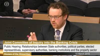 Simon Carswell of ‘Irish Times’ appears at Banking Inquiry