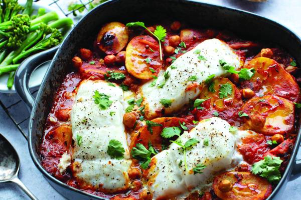 Spicy Indian fish bake