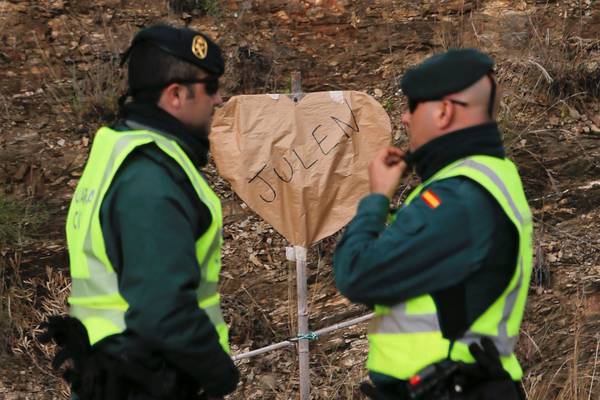 Spain: Rescuers go underground in hunt for boy lost down a borehole