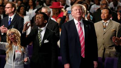 Trump vows to reverse ban on political campaigning by churches