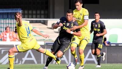 Ronaldo draws a blank on Serie A debut as Juve snatch dramatic win