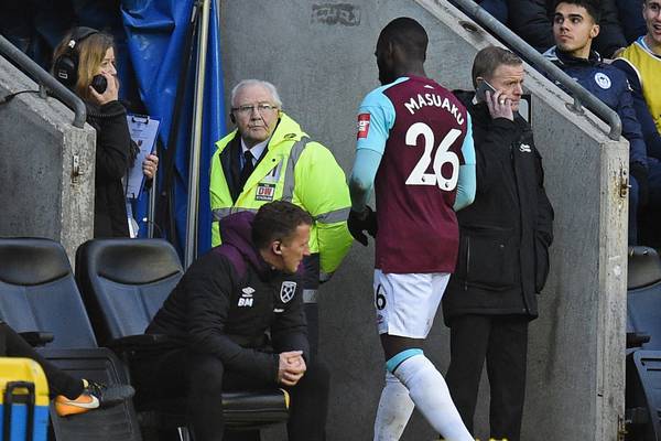 Moyes furious with Masuaka as West Ham crash out