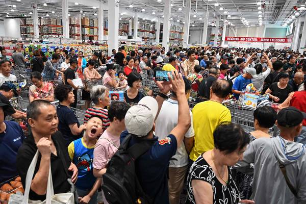 Frenzy in Shanghai as Costco opens first China outlet