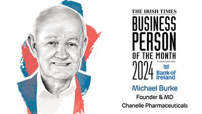 The Irish Times Business Person of the Month: Michael Burke, Chanelle Pharma 