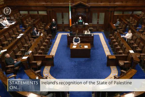 Recognition of Palestine ‘act of powerful political and symbolic value’, says Taoiseach