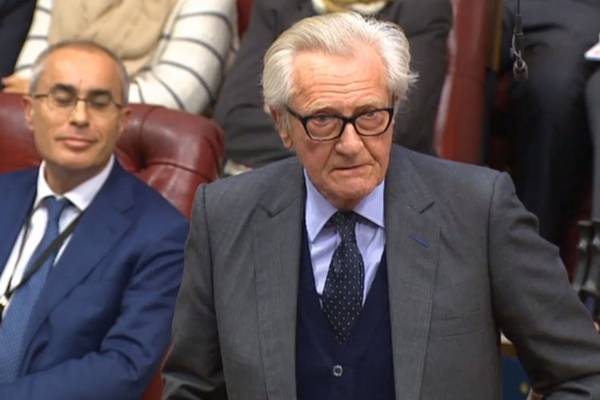 Theresa May defends sacking of Heseltine over Brexit vote
