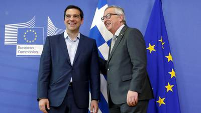 Alexis Tsipras in Brussels  for talks on Greek reforms