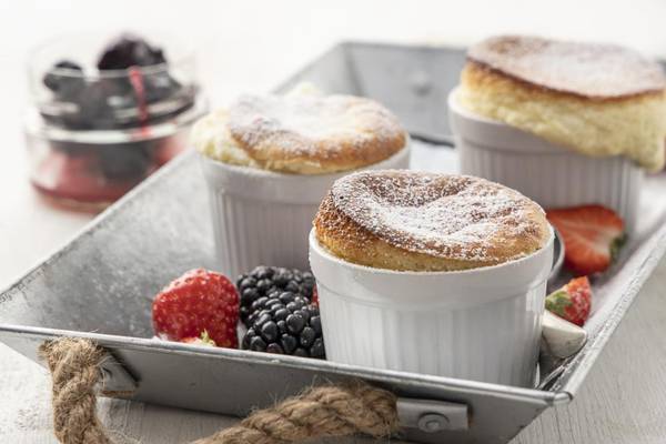 Baked blackberry soufflés: a dinner party dessert that rises above the rest