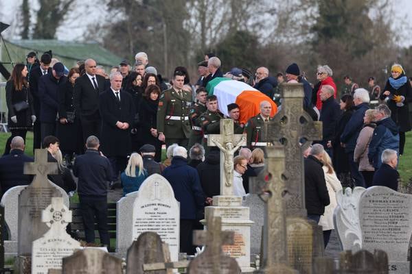 Miriam Lord: John Bruton is mourned as a loved one and revered statesman at a funeral both public and private
