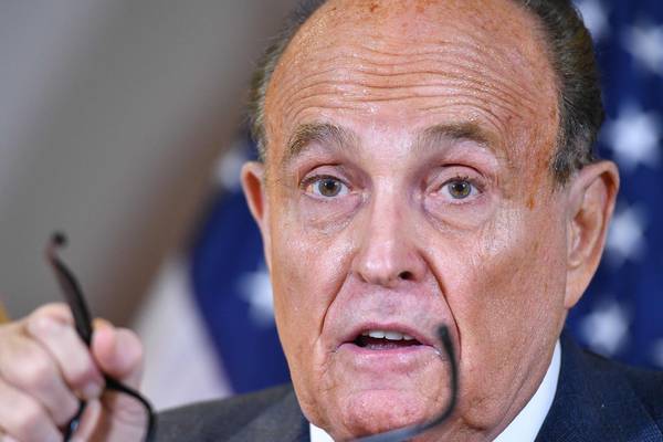 Rudy Giuliani faces $1.3bn lawsuit from US voting machine firm over election claims