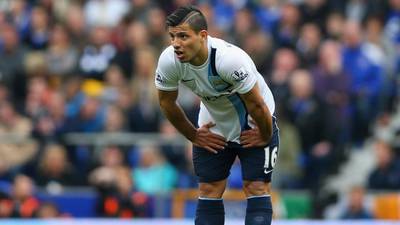 Sergio Aguero ruled out of Villa match
