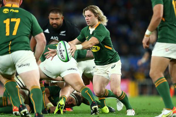 Injured Sale scrumhalf Faf de Klerk may be out for extended period