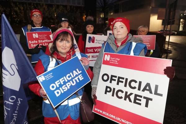 Nurses strike in North brings ‘extremely challenging day’ for health services