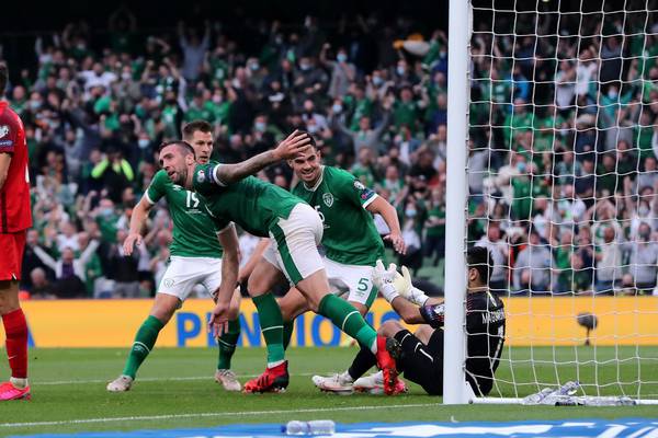 Shane Duffy leaps late as Ireland salvage a draw with Azerbaijan