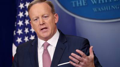 Trump’s intention is ‘never to lie to you’, says Sean Spicer