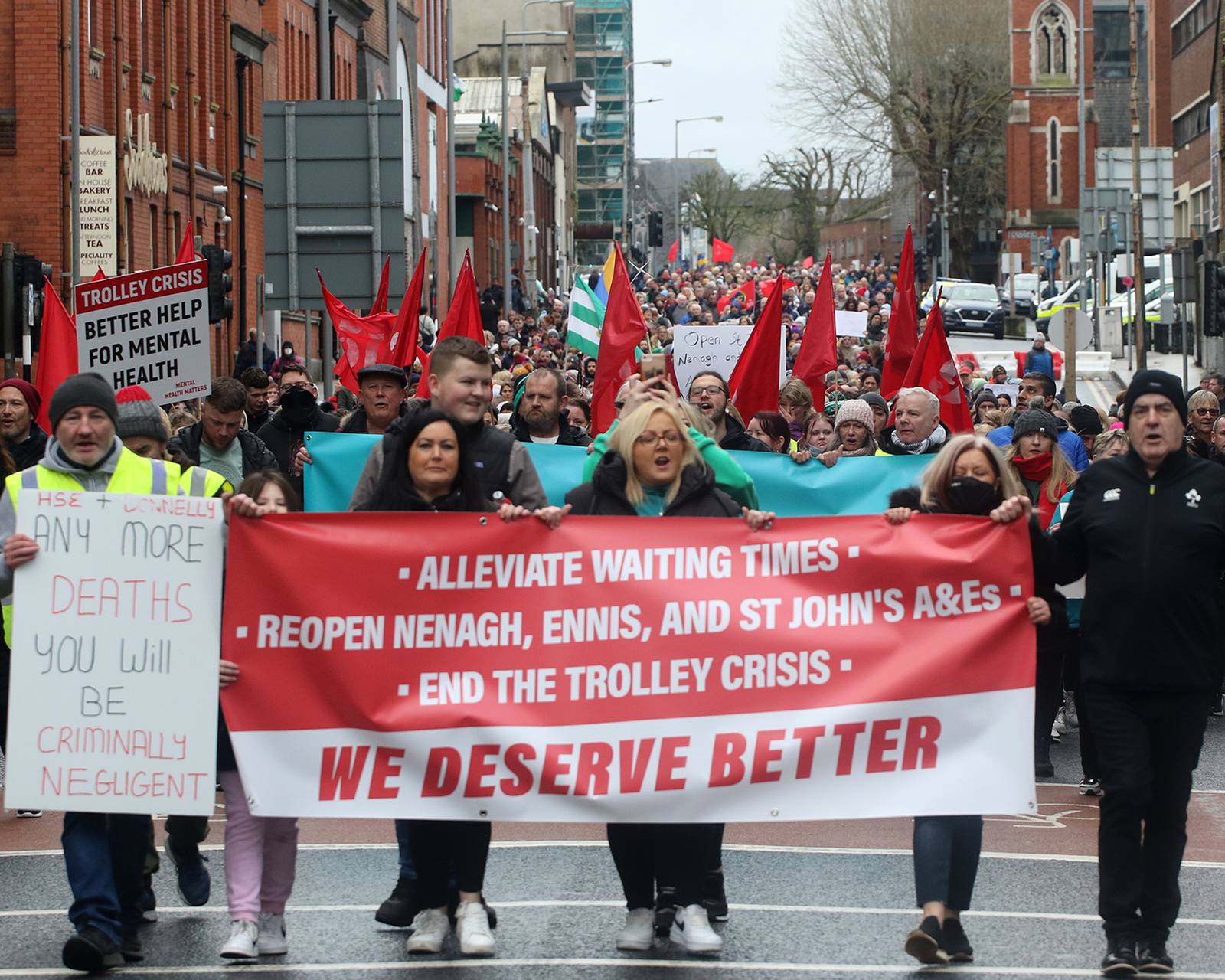 Limerick protest against hospital overcrowding