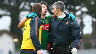 Keegan ruled out of Dublin tie after weekend clash of heads