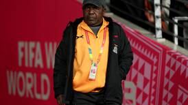 Zambia coach accused of rubbing his hands over the chest of one of his players 