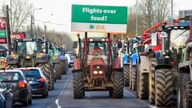 Farmers protest in Cork against growth of air travel as they are asked to cut their emissions
