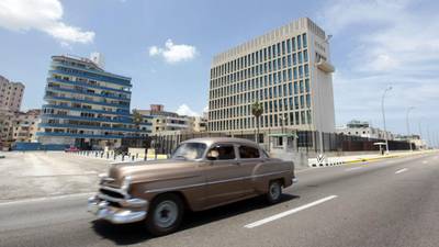 Washington flies Cuban flag as formal relations restored
