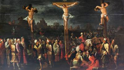 Crucifixion painting expected to make up to €15,000 in Kilkenny sale