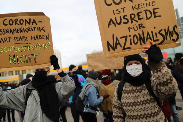Germans push back against anti-mask Nazi resistance comparisons