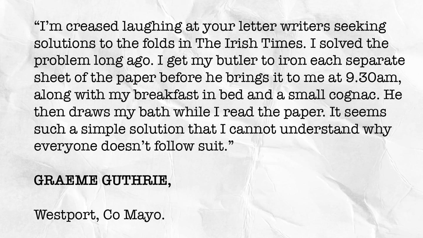 Letter to the Editor by Graeme Guthrie