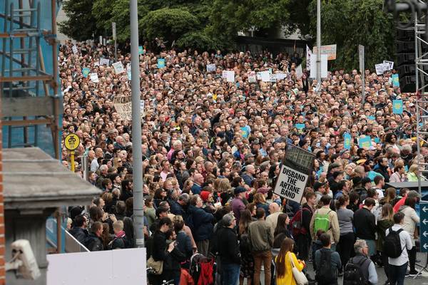 Thousands turn out for protest over clerical abuse