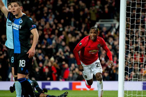 Ighalo and Fernandes net as Man United cruise past Brugge
