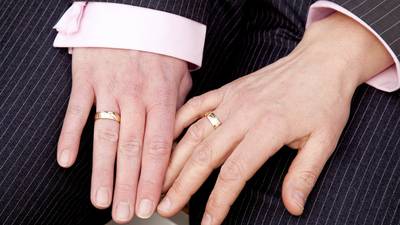 Marriage rate back at boom-time level, figures show