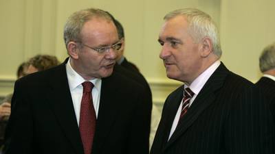 Ahern:  McGuinness’s death a big loss for  our country
