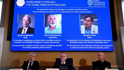 Three share physics Nobel Prize for work on climate change