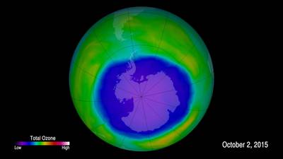 Hole in ozone layer over Antarctica  is shrinking