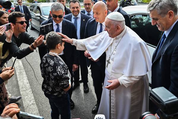 'I'm still alive': Pope Francis leaves hospital