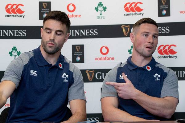 Conor Murray and John Cooney keeping the gloves on