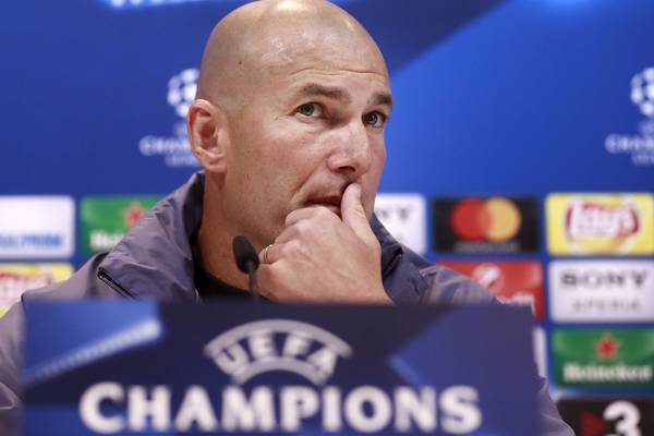 Zidane says Real Madrid have a 50-50 chance against Atlético